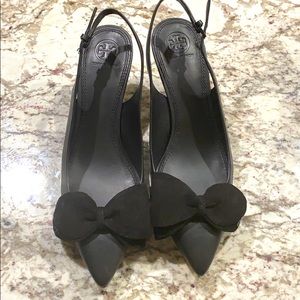 Tory Burch Black Bow Pumps